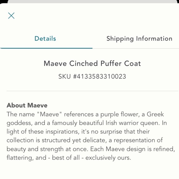 Anthropologie NWT Maeve Cinched Puffer Coat Size M. - Picture 7 of 13